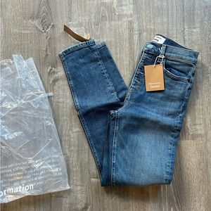 NWT Reformation Harper Button Fly High Rise Skinny Jean
